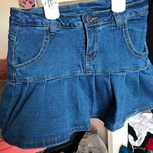 jean skirt
